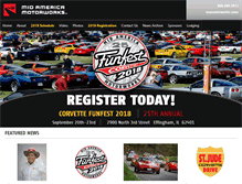 Tablet Screenshot of corvettefunfest.com